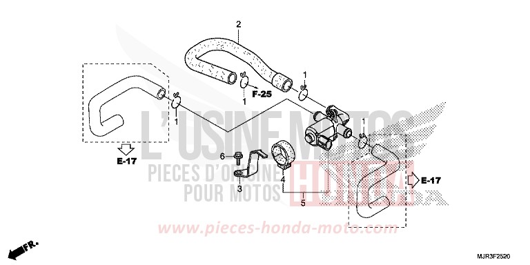 VALVE INJECTION D'AIR de F6C "Valkyrie" CANDY PROMINENCE RED (R342) 2015